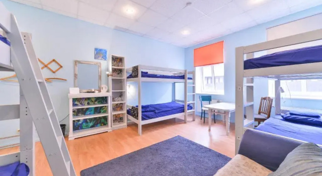 Кровать в общем номере (мужской номер) Central Hostel