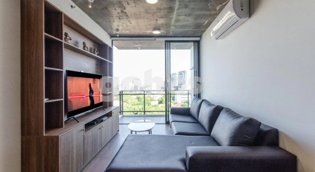 Apartamento de cabaña rústica con cama King 1D009