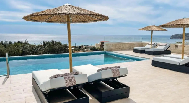 Вилла Actea Seaview Villas I "Free" heated pool & 800m sea