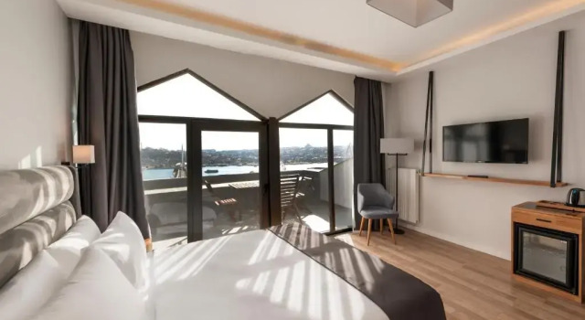 Двухместный номер Deluxe с балконом и с видом на море DORUK PALAS HOTEL