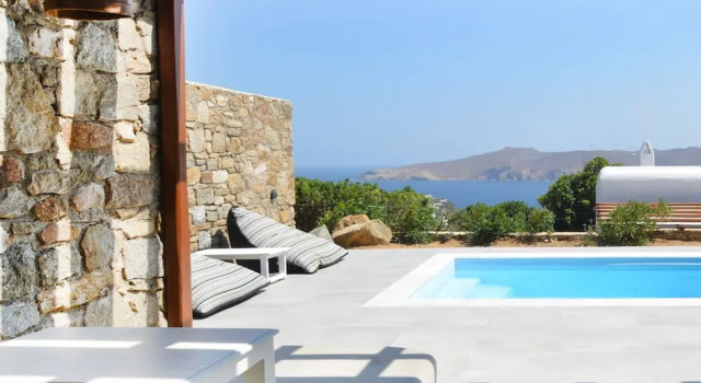 Двухместные апартаменты с видом на море Sea Breeze Mykonos
