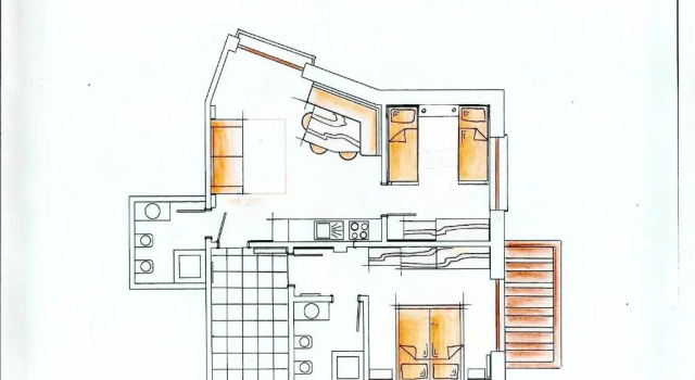 Апартаменты с 2 комнатами Residence Ciasa Mirasas
