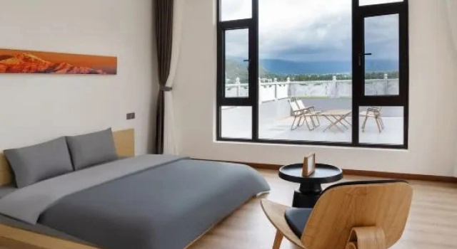 Двухместный люкс с видом на горы SnowPeak StarSnow Inn · Sunset Terrace Courtyard, Shuhe Ancient Town
