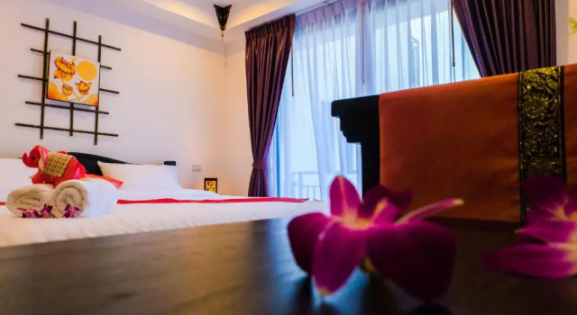 Двухместный номер Deluxe с балконом и с красивым видом из окна Swiss Paradise Boutique Villa