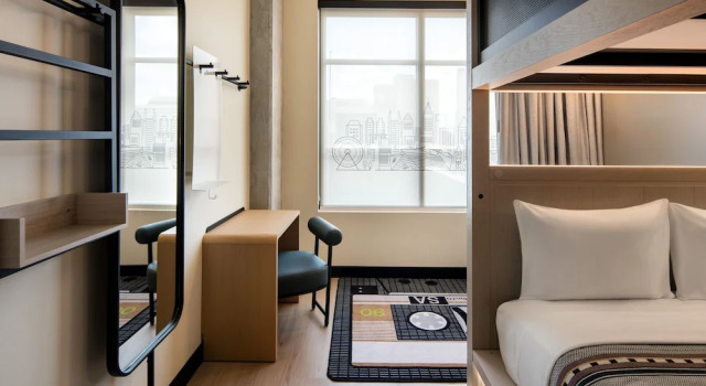 Шестиместный номер Standard Moxy Atlanta Downtown