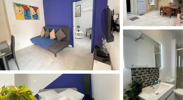 Апартаменты Le Grand Bleu TerrasseClimWifiNetflix Proche Gare-Centre
