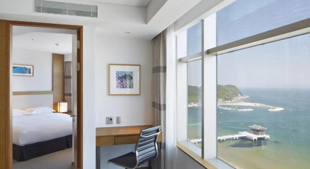Люкс с видом на море Lahan Hotel Pohang