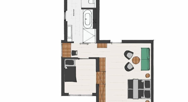 Семейный люкс с балконом HUBERs Boutiquehotel