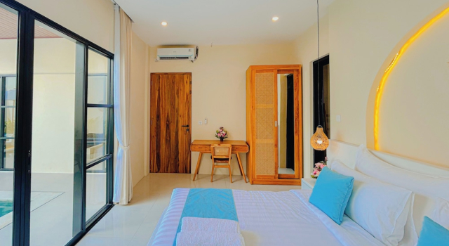 Beachside Luxury 3BR Mediterranean Sanur, Rezervovat Vila Chaty v Bali, Chalupa