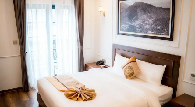Двухместный номер Deluxe с балконом Camellia Luxury Hotel Tam Đảo