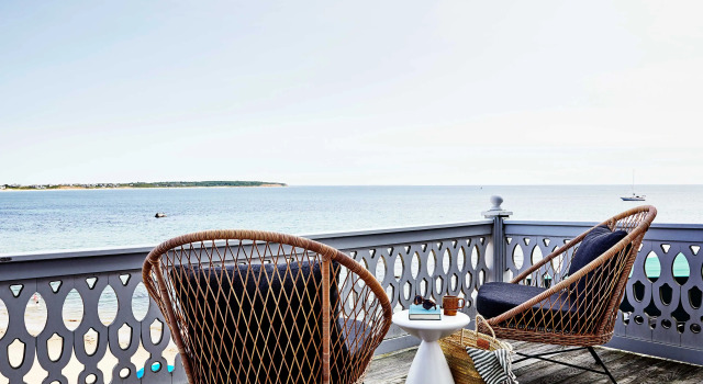 Двухместный номер Standard с балконом и с видом на океан Block Island Beach House
