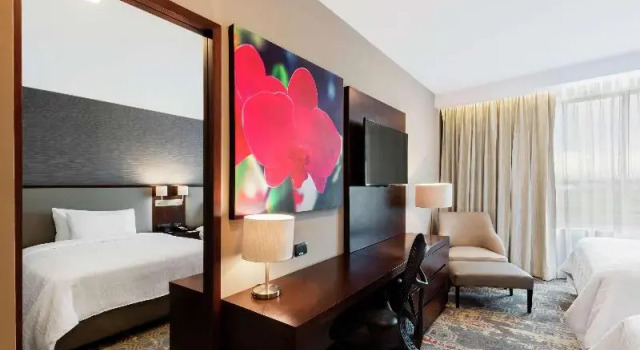 Четырёхместный номер Deluxe Hilton Garden Inn Salamanca