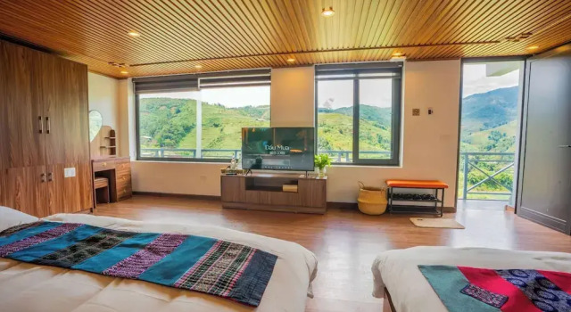 Семейный номер Standard с видом на горы JK Sapa Homestay & Swimming Pool