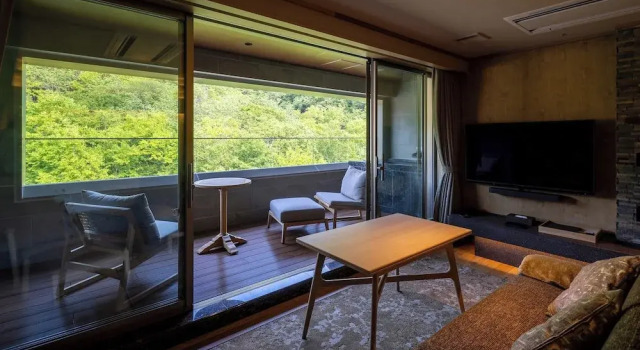 Двухместная West Building Premium Open-Air Hot Spring Bath Dai-ichi Takimotokan