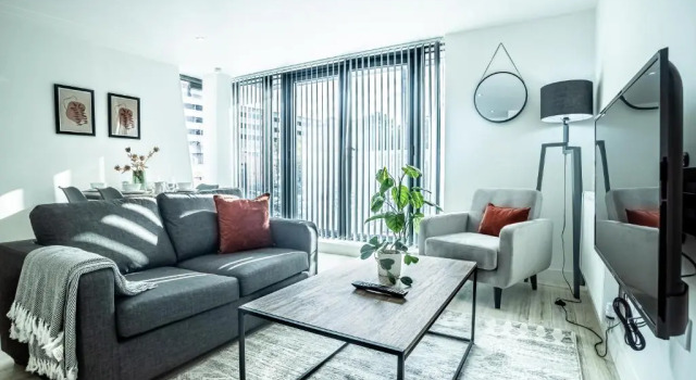 Апартаменты c 1 комнатой Modern Luxe 1 & 2 Bed Apts near Granby Plaza by Sojo Stay