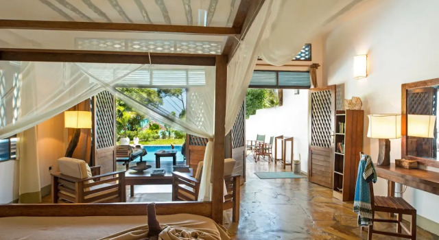 Люкс с видом на море Pongwe Beach Hotel