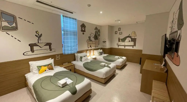 Трёхместный номер Standard Sangsang Stay Busan