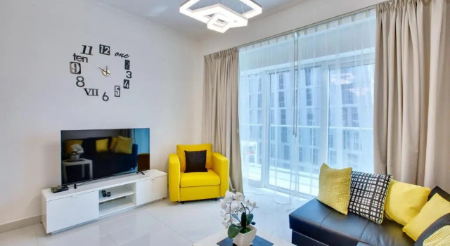 Ultra Modern 1BD in Damac Heights Dubai Marina, Забронировать Апартаменты/квартира Дубай-Марина , рядом с Jumeirah Palm Tram Station
