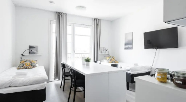 Семейная студия с балконом Hiisi Homes Turku Fleminginkatu
