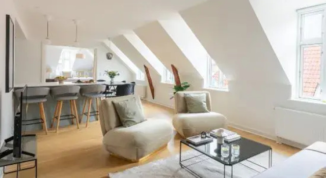 Leaves 6 - 2 Bdr Apt with Shared Roof Terrace, Забронировать Отель Отели Копенгагена 3 звезды, рядом с Порт Копенгагена, 3*
