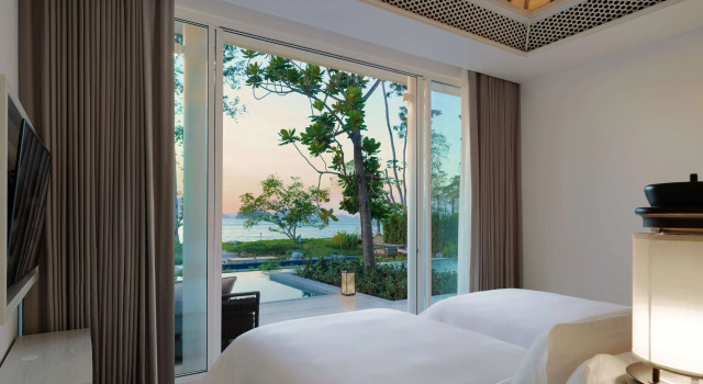 Вилла с бассейном с 2 комнатами рядом с пляжем Отель Banyan Tree Krabi