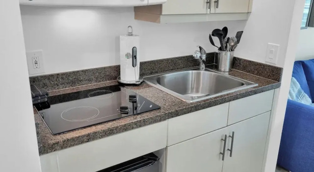 Студия Comfort Beautiful Blue Gold Studio Ocean View