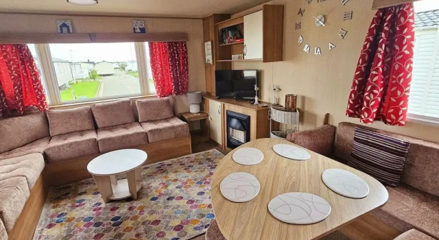 3 Bed Standard Caravan Robinhood, Book Feriehus Rhyl 