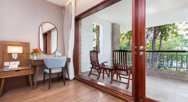 Двухместный номер Deluxe с видом на сад Hoang Ngoc Beach Resort