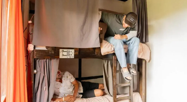 Кровать в общем номере Coffee Tree Boutique Hostel