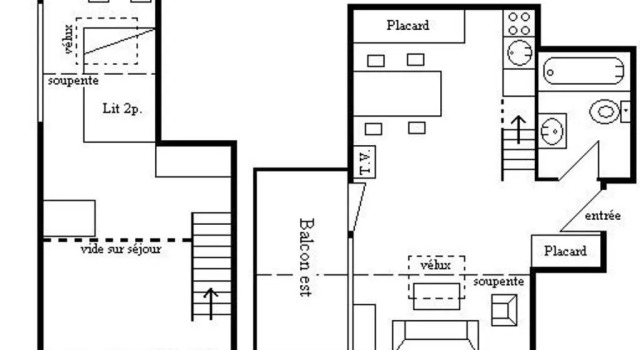 Appartement Méribel, 1 pièce, 4 personnes - FR-1-180-15