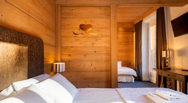 Трёхместный номер Standard с балконом Le Chalet dAntoine - Centre de Megève