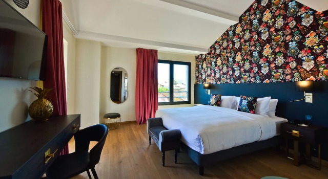 Двухместный номер Standard с балконом и с видом на море Hôtel La Villa Port dAntibes & Spa