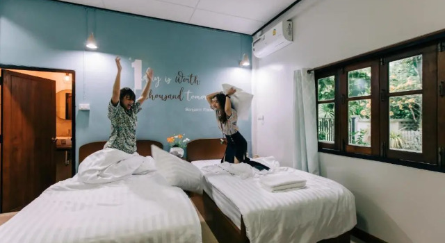 Двухместный номер Standard с видом на сад Banya BnB ที่พักบ้านย่าบีแอนด์บี เมืองประจวบฯ