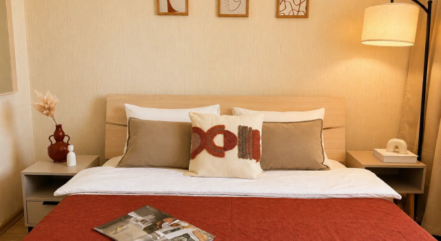 Large apartment with two bedrooms and a spacious panoramic balcony, Boek Appartement Tsjeljabinsk Chelyabinsk