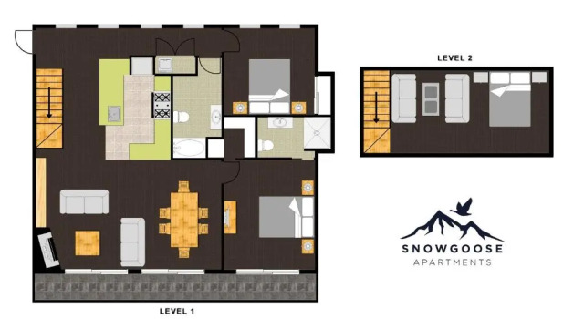 Апартаменты Пентхаус Snowgoose Apartments