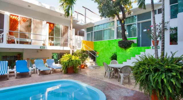 Двухместный номер Standard с видом на бассейн ITH Sayulita Amazing Surf Hostel