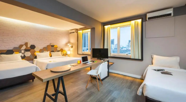 Семейный номер Standard B&B HOTEL Uberlândia