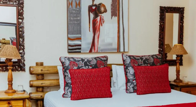 Standard- værelse med udsigt over poolen Boubou Bed and Breakfast