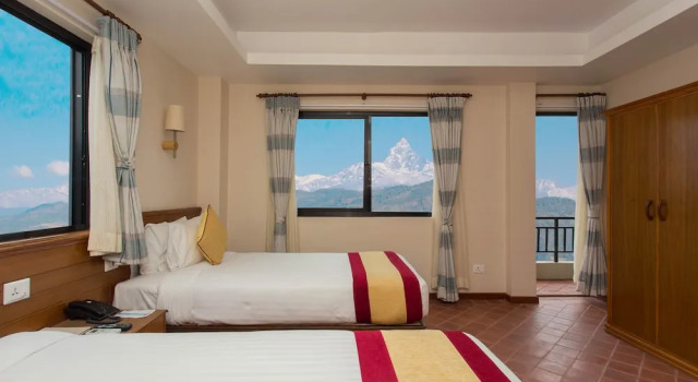 Номер Deluxe с видом на горы Hotel Utsab Himalaya