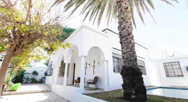 Villa Bord de mer Piscine Chauff e et Terrasse, Buchen Sie Villa Douar el Hafey Tunis