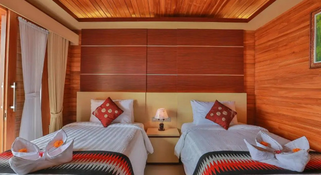 Camera doppia Deluxe con vista mare Sunrise Cottage