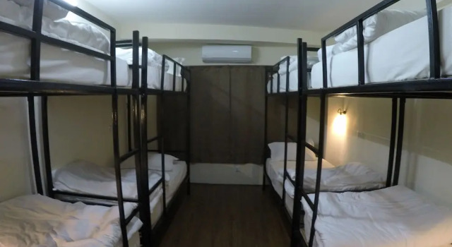 Кровать в общем номере Bodhi Tree Hostel
