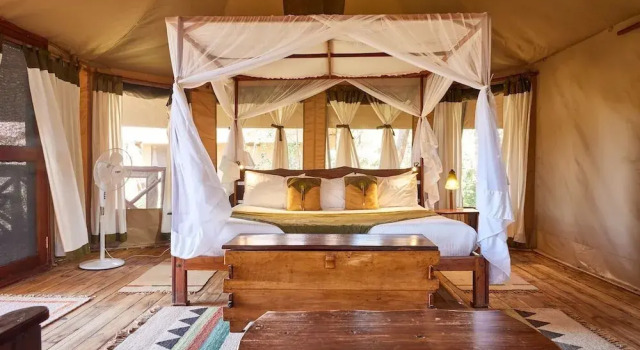 Тент с видом на реку Elephant Bedroom Camp