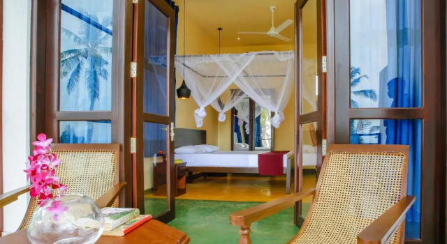 Двухместный номер Standard с балконом и с видом на море Sath Villa Naadi Ayurveda Resort