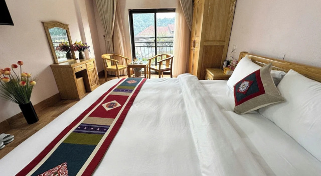 Четырёхместный номер Deluxe DH Sapa Hotel & Travel