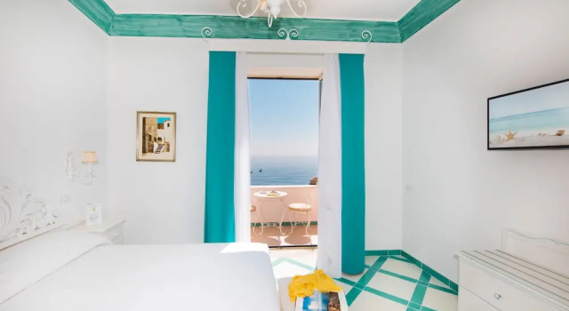 Студия с балконом и с видом на море Villa Flavio Gioia