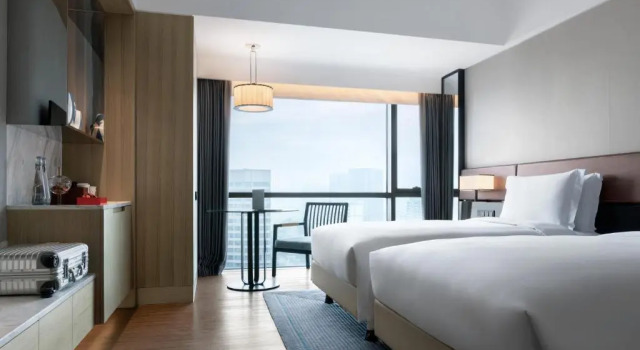 Luksusowy dwuosobowy pokój New World Langfang Hotel