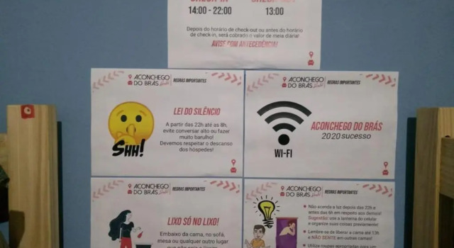 Кровать в общем номере Aconchego do Bras Hostel