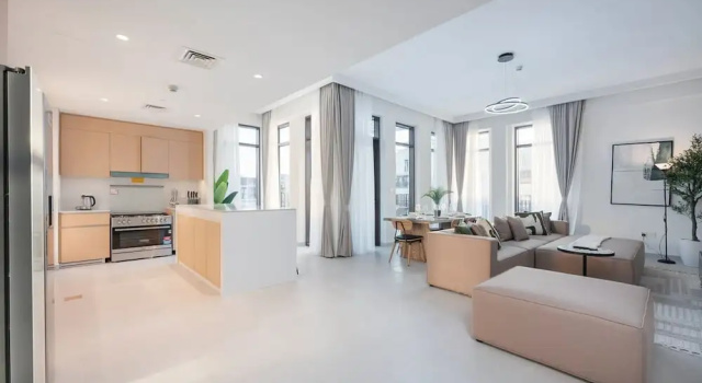 Peaceful 4-bedroom Bright Kitchen Space in Dubai Creek Harbour, Забронировать Апартаменты/квартира Отели Дубая с парковкой, Парковка