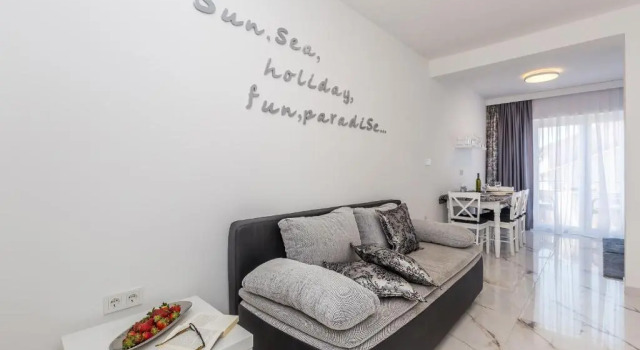 Апартаменты c 1 комнатой с балконом и с видом на море Villa Palma Krk
